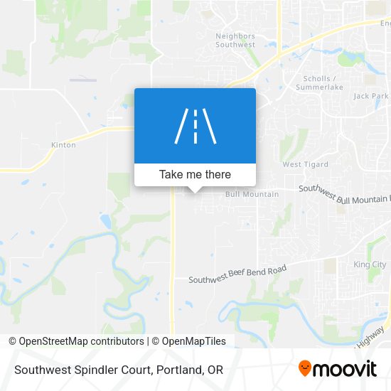 Southwest Spindler Court map