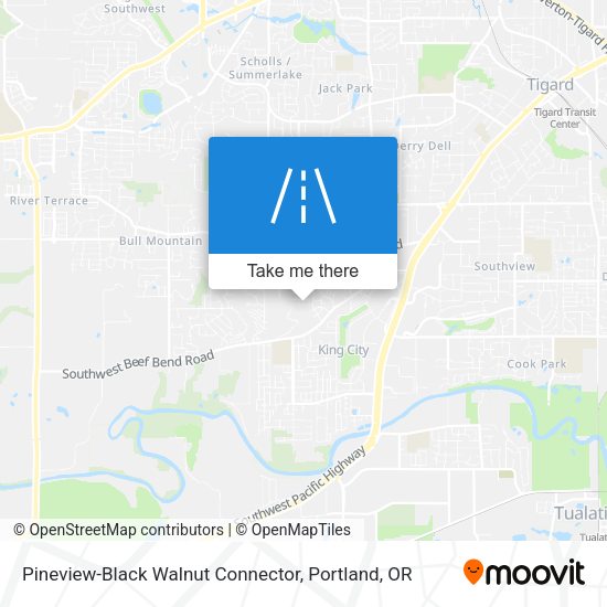 Mapa de Pineview-Black Walnut Connector