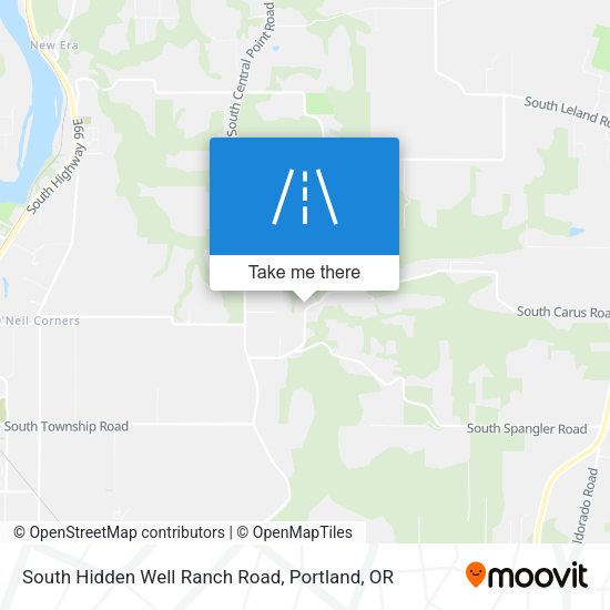 Mapa de South Hidden Well Ranch Road