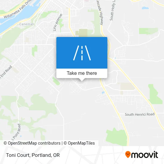 Toni Court map