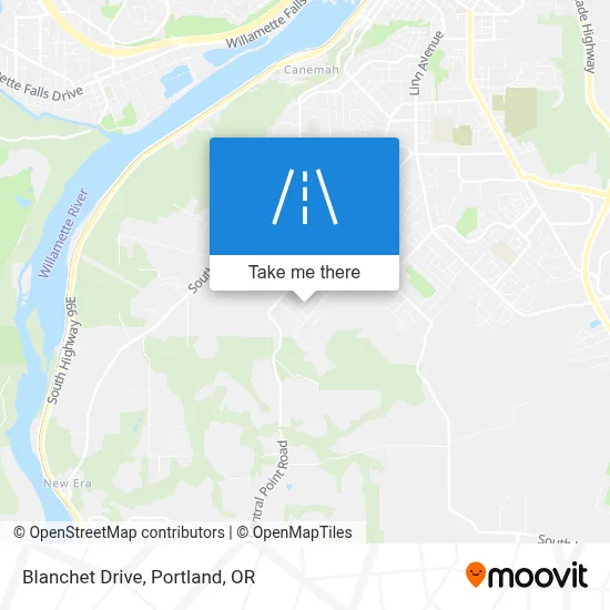 Blanchet Drive map
