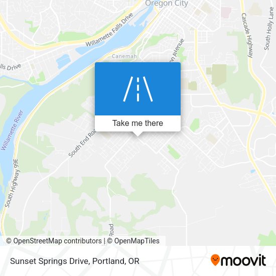 Mapa de Sunset Springs Drive