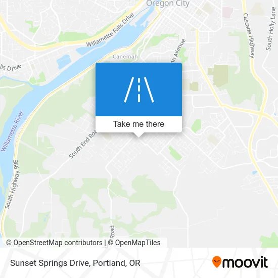 Sunset Springs Drive map