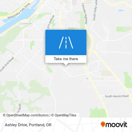 Ashley Drive map