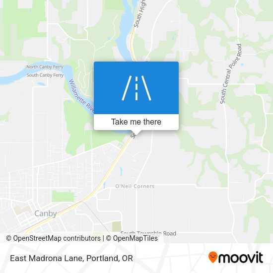 Mapa de East Madrona Lane