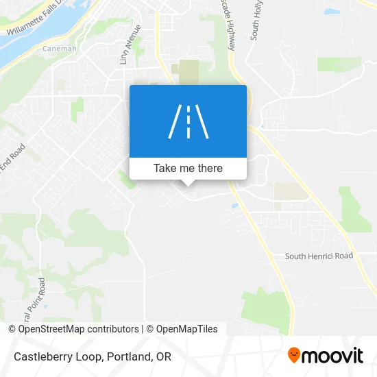 Castleberry Loop map