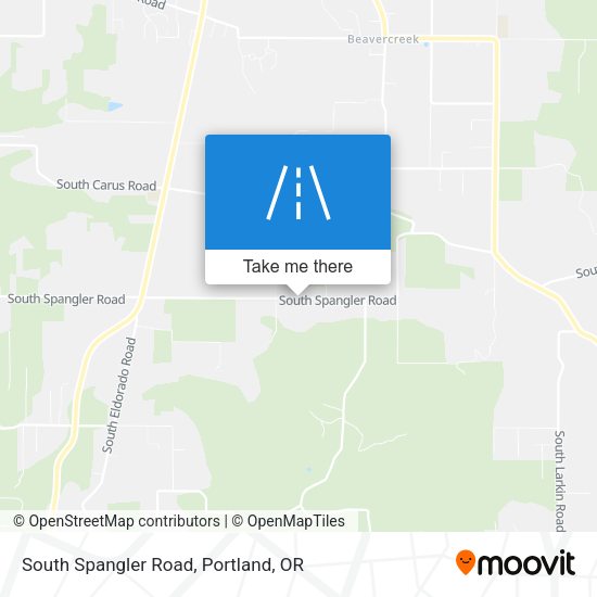 South Spangler Road map