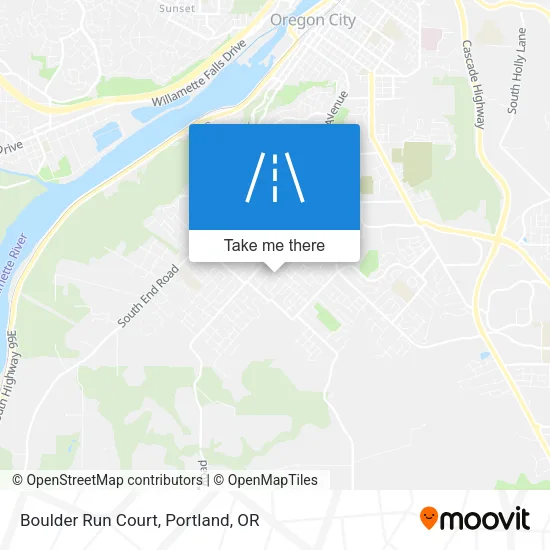 Boulder Run Court map