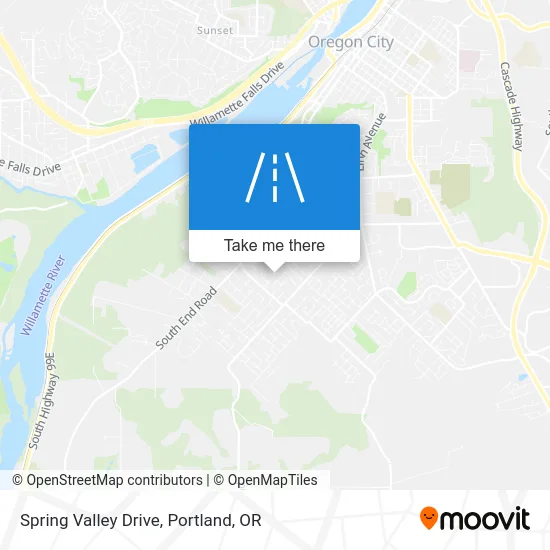 Spring Valley Drive map