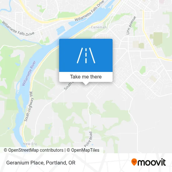 Geranium Place map