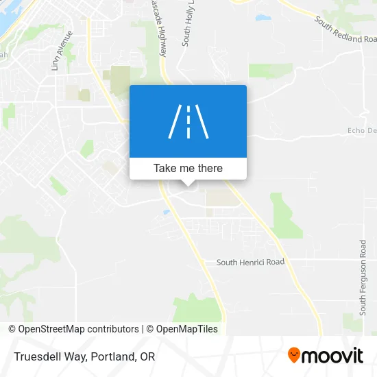 Truesdell Way map