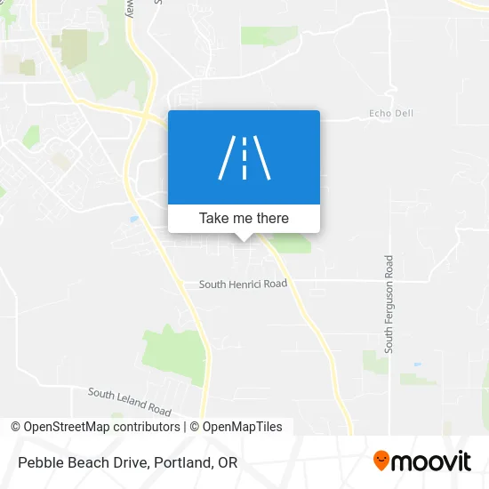 Pebble Beach Drive map