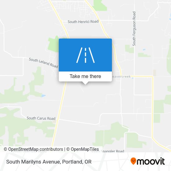 South Marilyns Avenue map