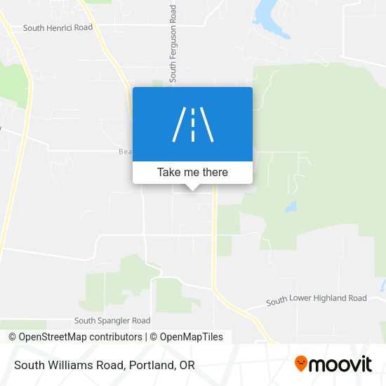 South Williams Road map
