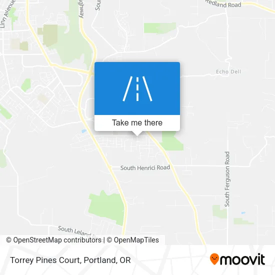Torrey Pines Court map