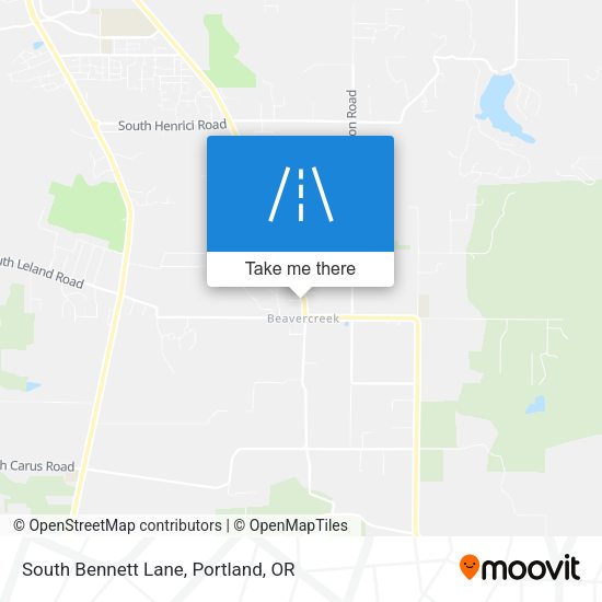 Mapa de South Bennett Lane