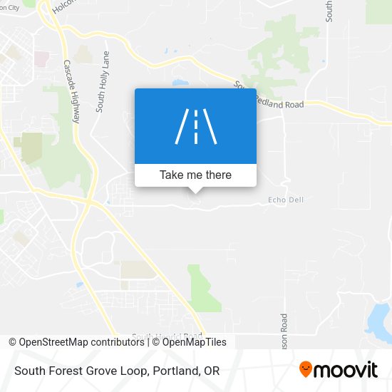 South Forest Grove Loop map
