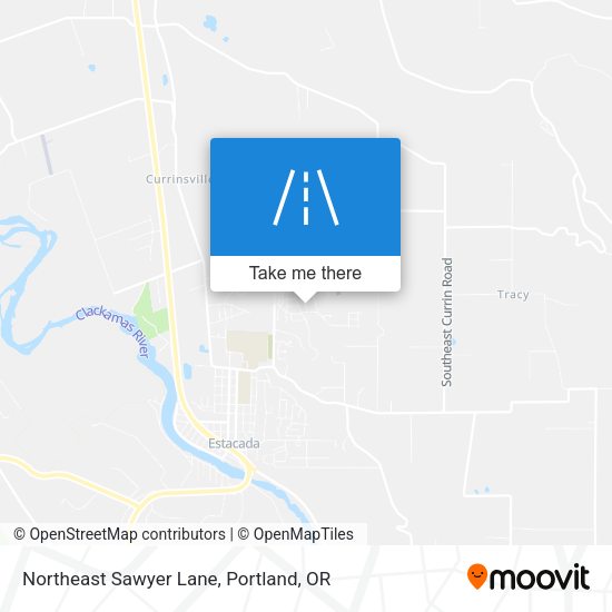 Northeast Sawyer Lane map