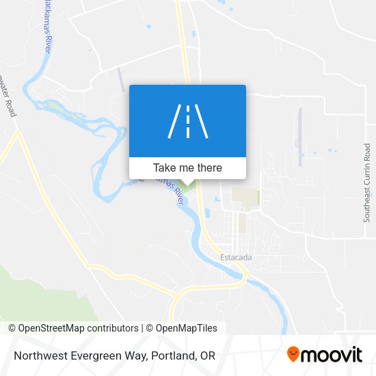 Northwest Evergreen Way map