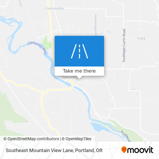 Southeast Mountain View Lane map