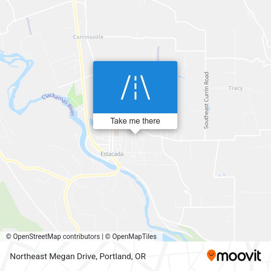 Northeast Megan Drive map