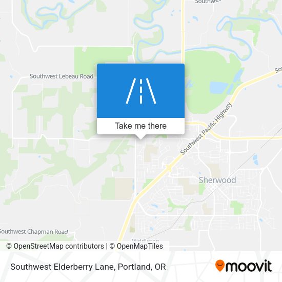 Mapa de Southwest Elderberry Lane