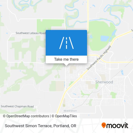 Mapa de Southwest Simon Terrace