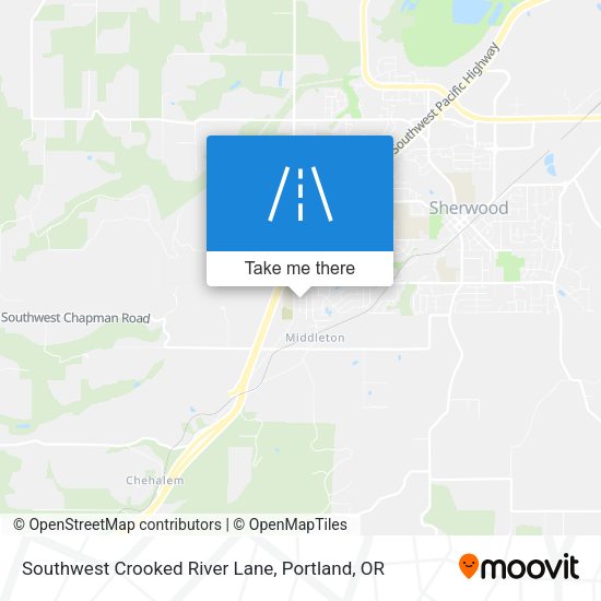 Southwest Crooked River Lane map