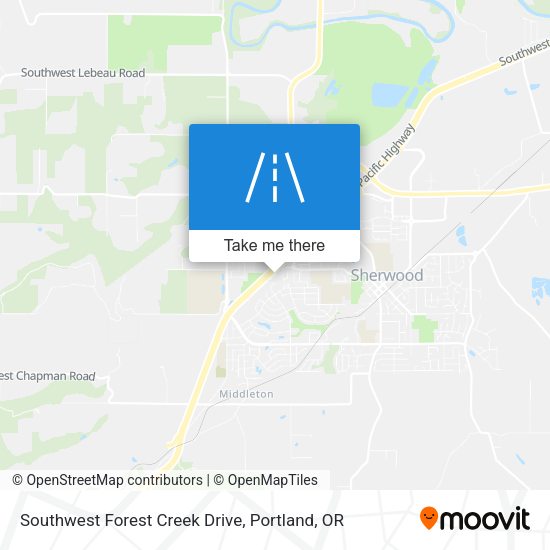 Mapa de Southwest Forest Creek Drive