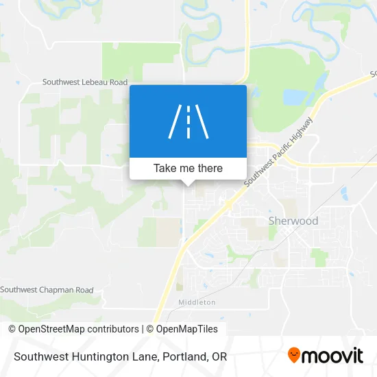 Southwest Huntington Lane map