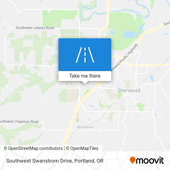 Southwest Swanstrom Drive map