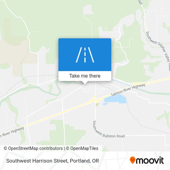 Southwest Harrison Street map