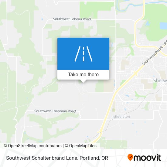 Southwest Schaltenbrand Lane map