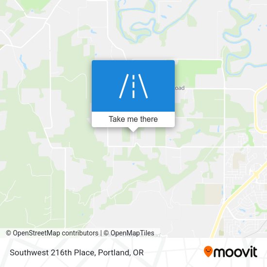 Southwest 216th Place map