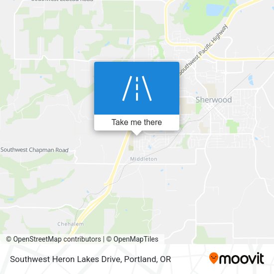 Southwest Heron Lakes Drive map