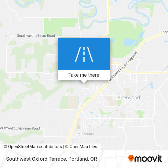 Southwest Oxford Terrace map