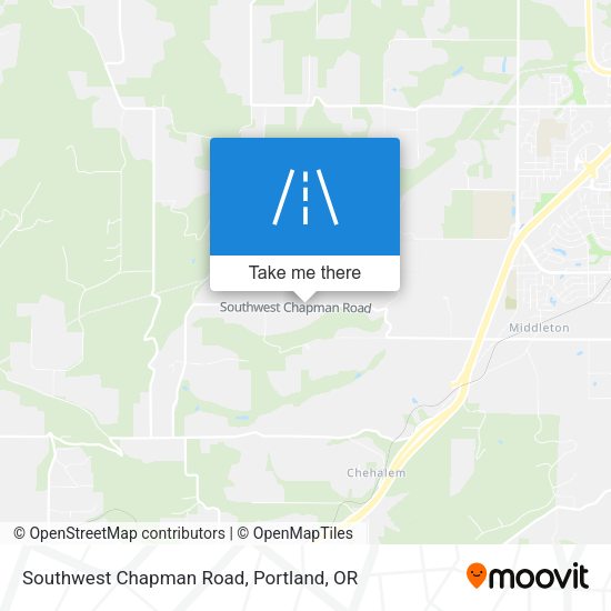 Southwest Chapman Road map