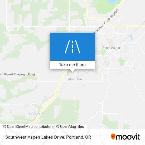 Mapa de Southwest Aspen Lakes Drive