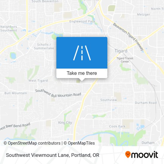 Southwest Viewmount Lane map