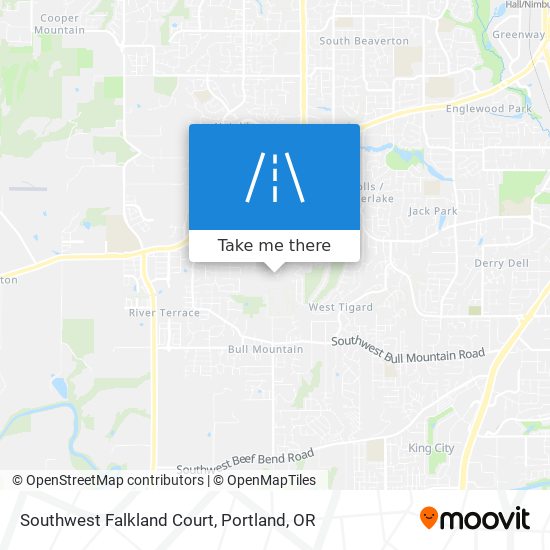 Southwest Falkland Court map