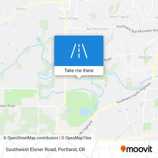 Southwest Elsner Road map