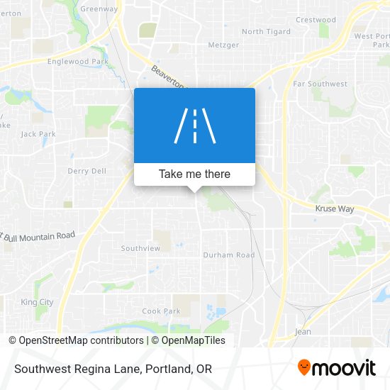 Southwest Regina Lane map