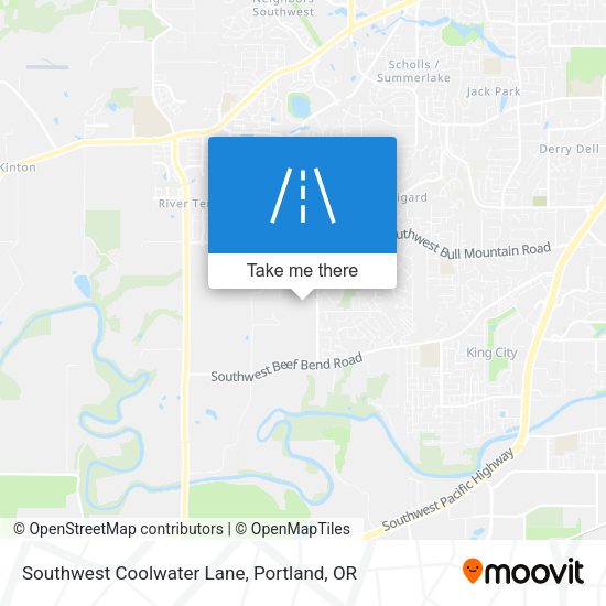 Mapa de Southwest Coolwater Lane
