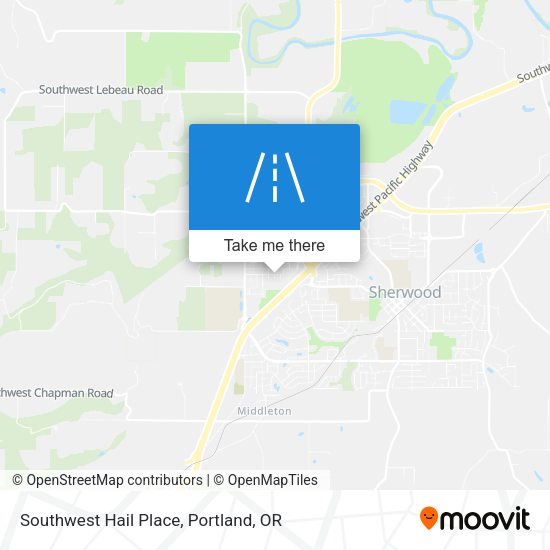 Southwest Hail Place map