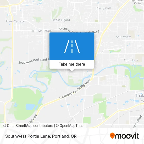 Southwest Portia Lane map
