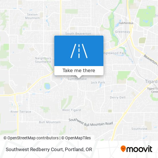 Southwest Redberry Court map