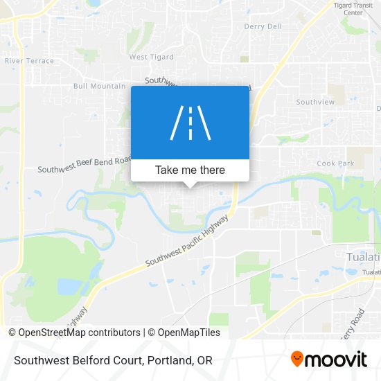 Mapa de Southwest Belford Court
