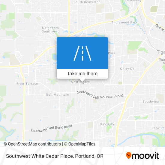 Mapa de Southwest White Cedar Place