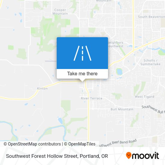 Mapa de Southwest Forest Hollow Street