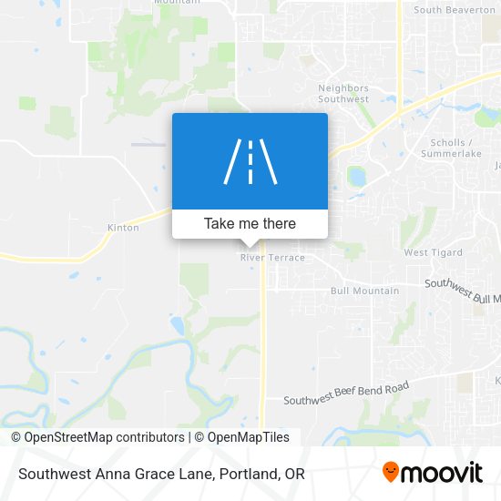 Southwest Anna Grace Lane map